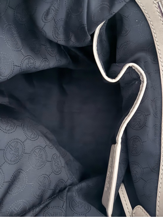 Michael Kors Black Tote with Blush Pink Straps and Gold Accents - Picture 5 of 7